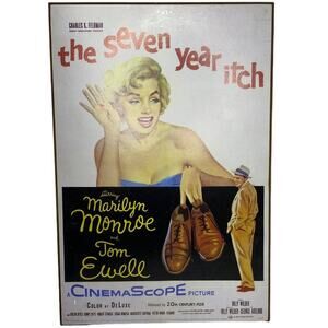 Radio Days The Seven Year Itch Wooden Movie Poster Sign Advertisement